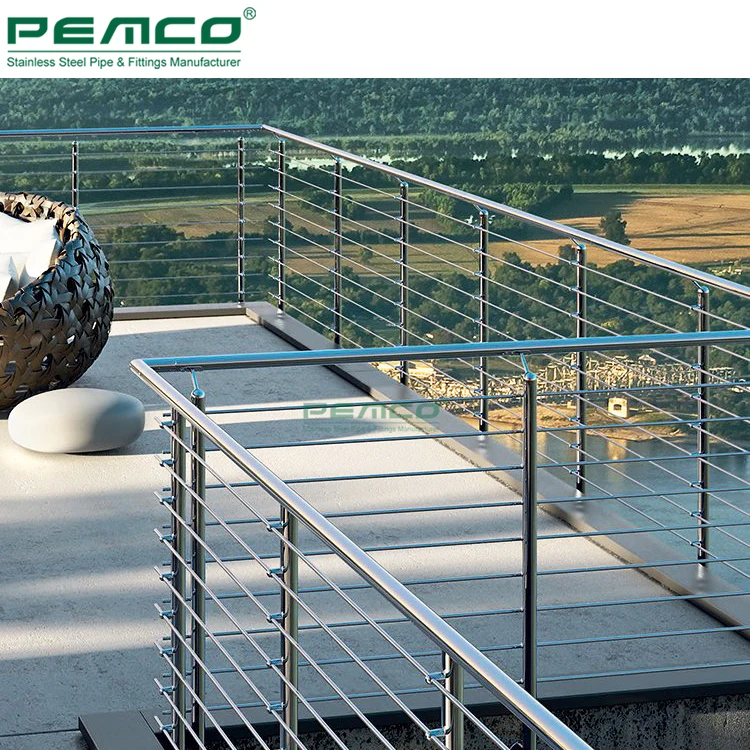 Railing Handrail Easy Installation Stainless Steel Tube Deck Balustrade Railings Design