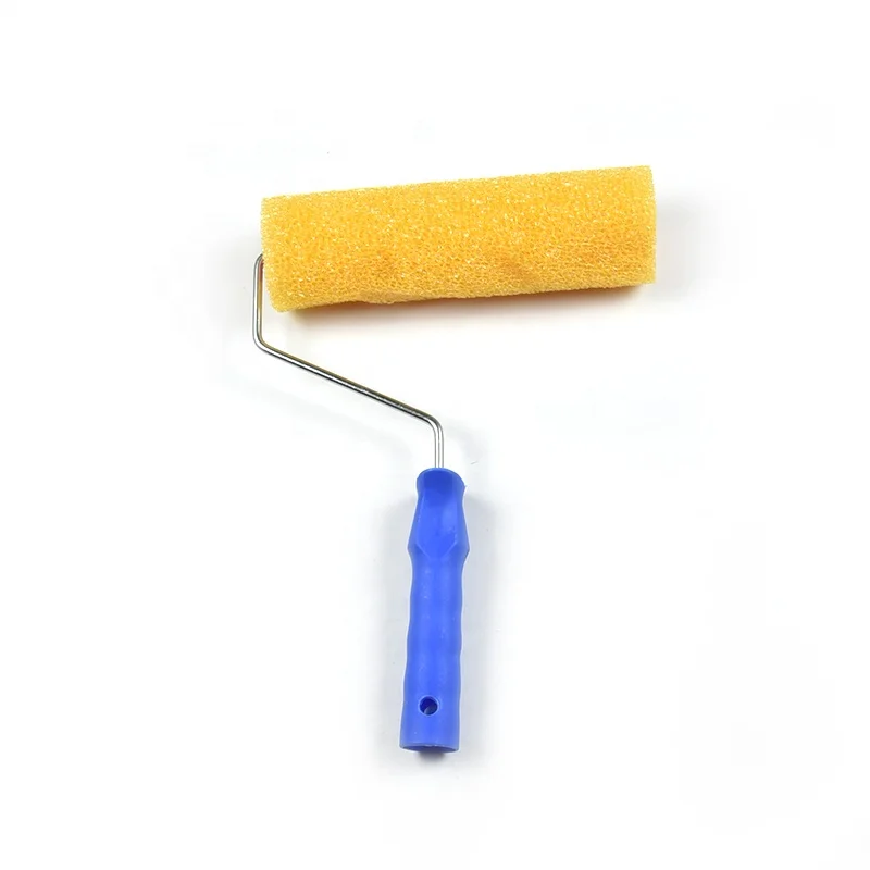 9 inch Paint Roller Brush with plastic handle Sponge Brush  Foam Brush