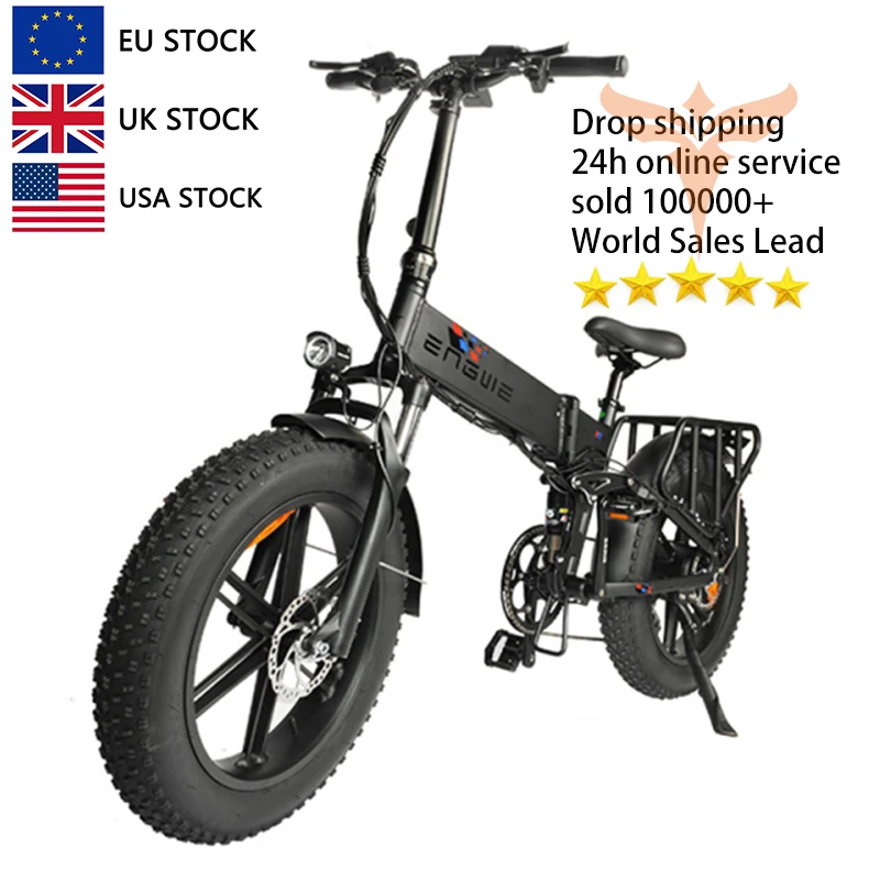 High Performance Engwe Engine Pro Rothar Leictreach Fat Tire Ebike Electric Dirt Mountain Folding Ebike With Eu Warehouse