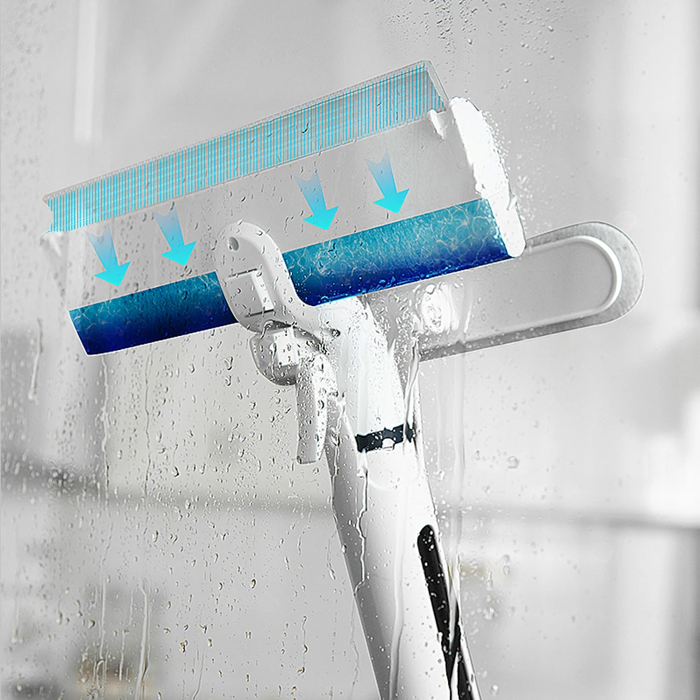 Jesun Manufacturer Wholesale Window Cleaner Glass Cleaning Wiper Long Handle Shower Squeegee for Glass Doors