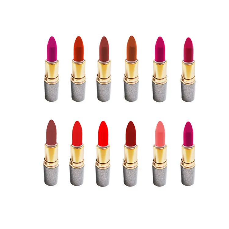 Low MOQ private label lipstick 100 pcs with custom logo