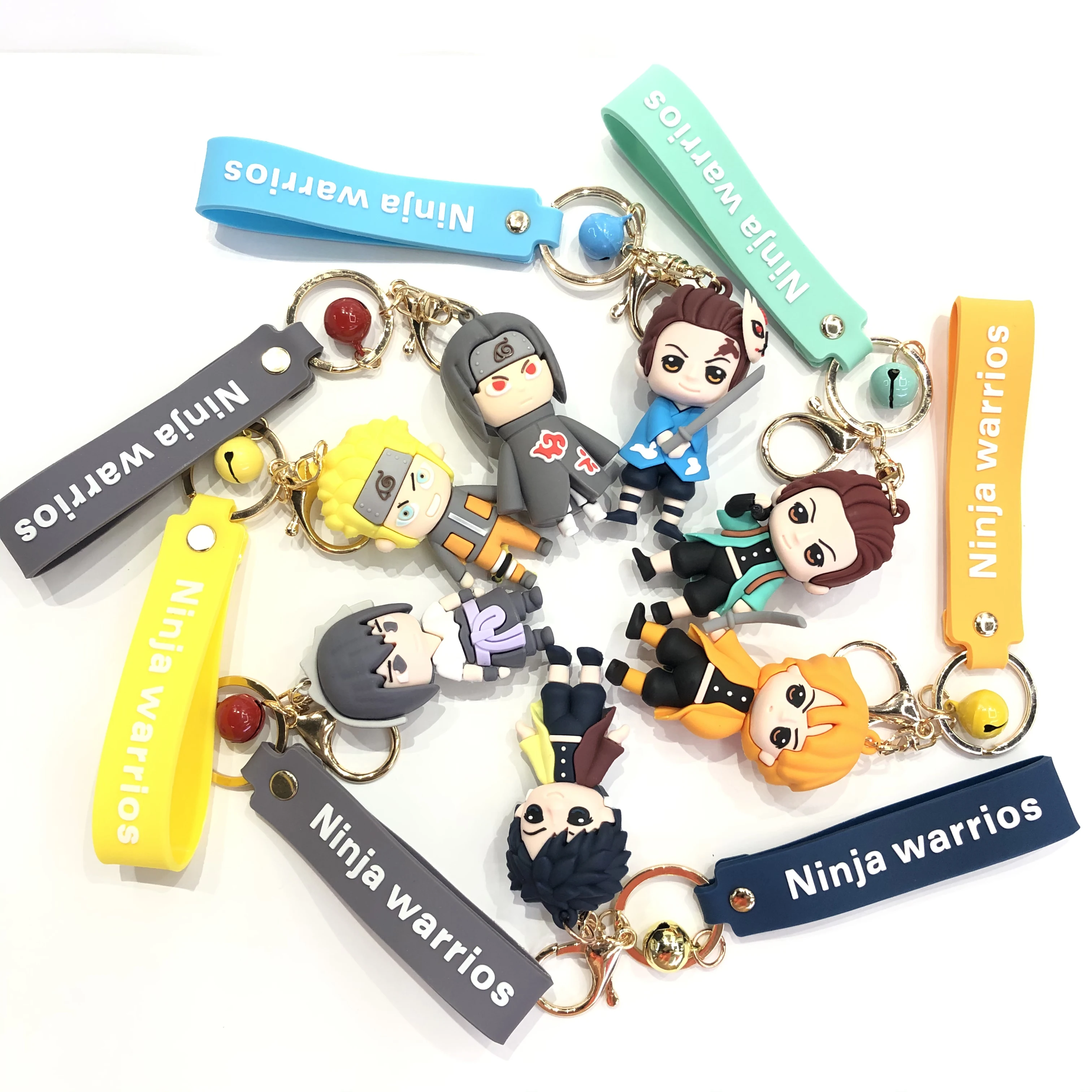  Factory Hot Style 2020 Keychain for Bags or Car key Soft PVC 3 D Letter Logo Alloy Cute Cartoon Rubber
