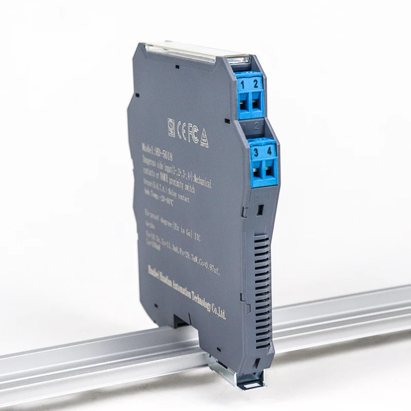 Предохранительный барьер взрывозащищенный 1 в 1 Наружный предохранительный изолятор сигнала 4-20 мА 0-10 в