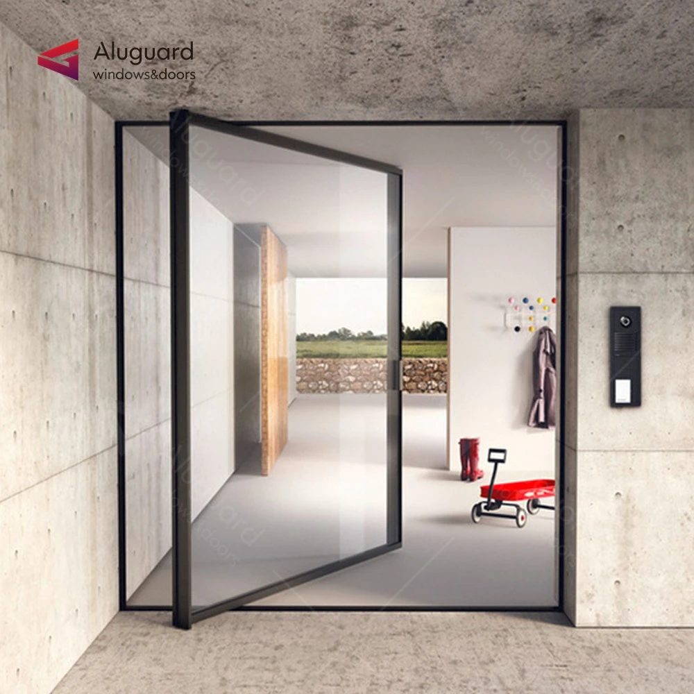 Customized exterior steel main door house with glass stone panel kerala front door designs