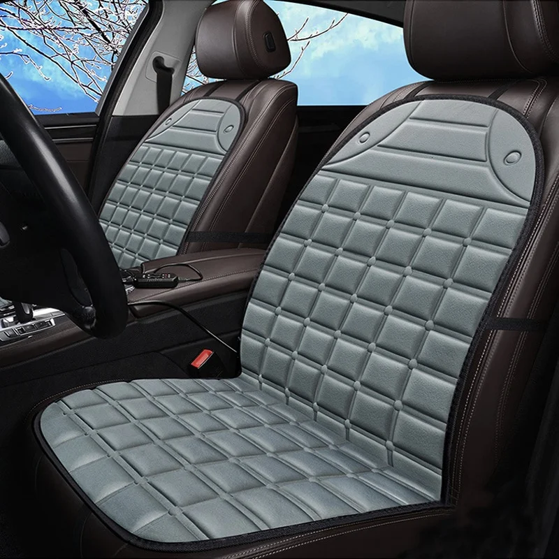 Car Heating Seat Cushion 2 Packs Comfortable Heated Seat Covers for Back and Seat in Winter / Cold Days  Fast Heating