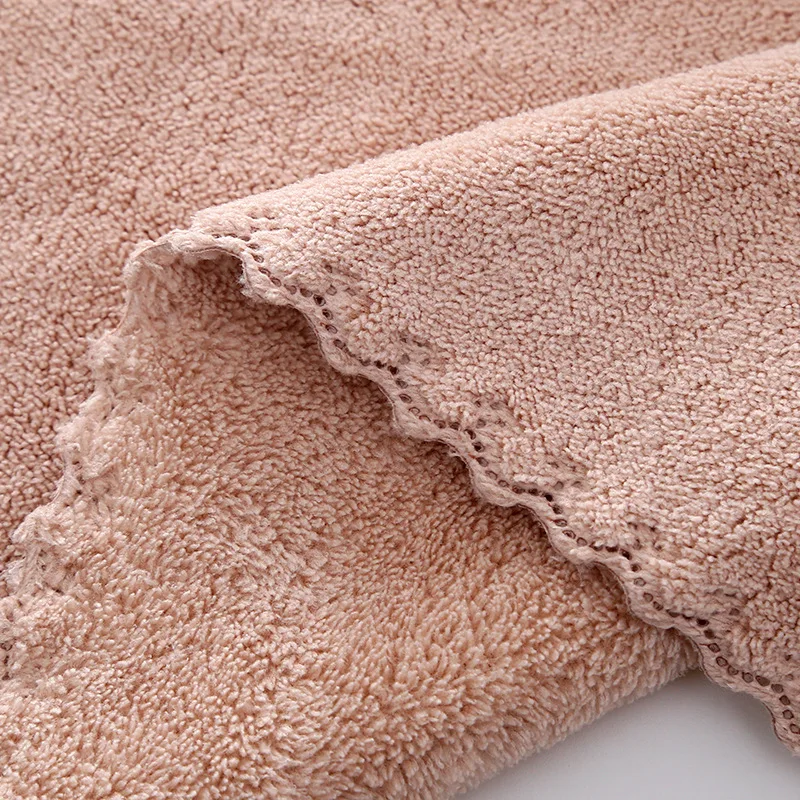 Custom manufacture wholesale microfiber coral fleece cleaning rags dish glass cloth napkins kitchen towel set