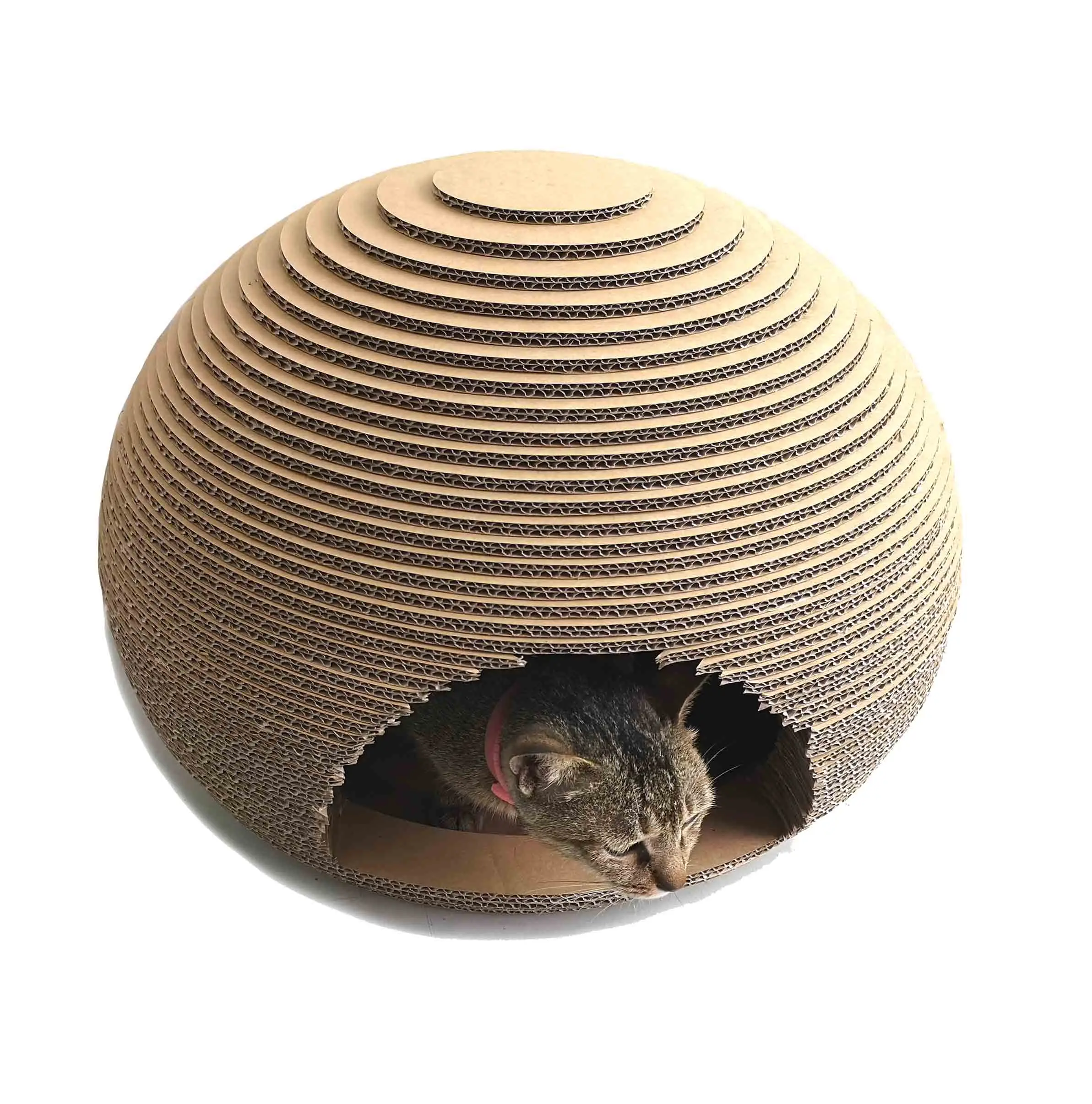 New product and fashion pet lounge toys durable cat scratcher cardboard