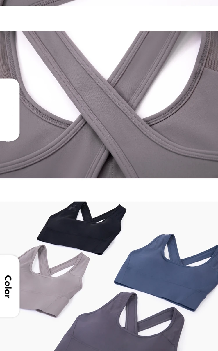 open back sports bra Sweat-Wicking
