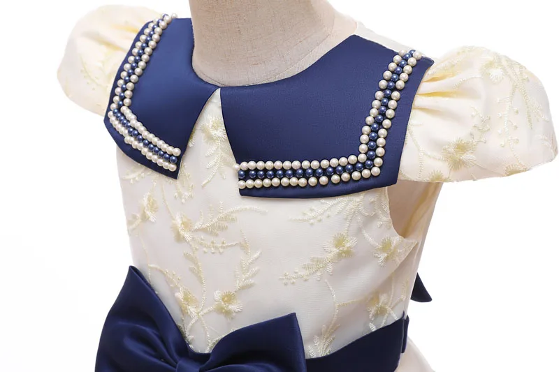High quality Hot sale Frock Dress Up Birthday Party Kids Children 1st Anniversary Evening Flower girls Dress