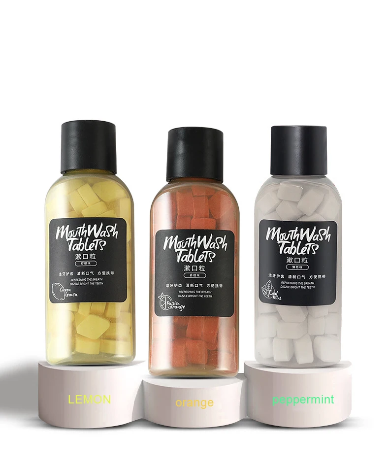 Portable Mild and Non-Irritating Mouthwash Cleaning Concentrated Particles for Clean The Mouth and Freshen Breath
