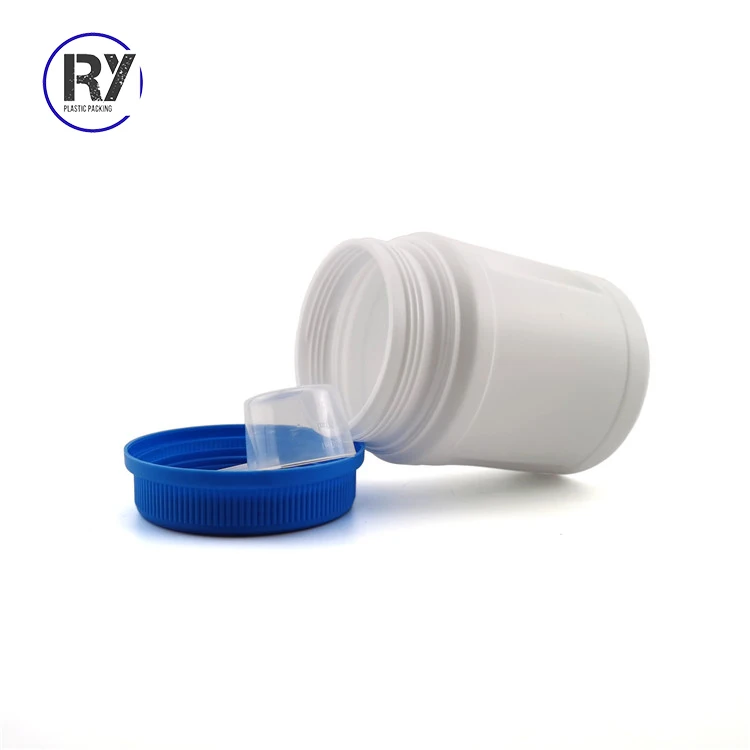 Round Refillable 1000ml Plastic Whey Protein Powder Jars Supplement Container Hdpe Whey Protein Bottle Jar with Screw Cap