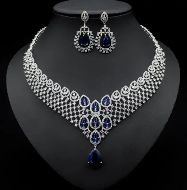 square zircon necklace