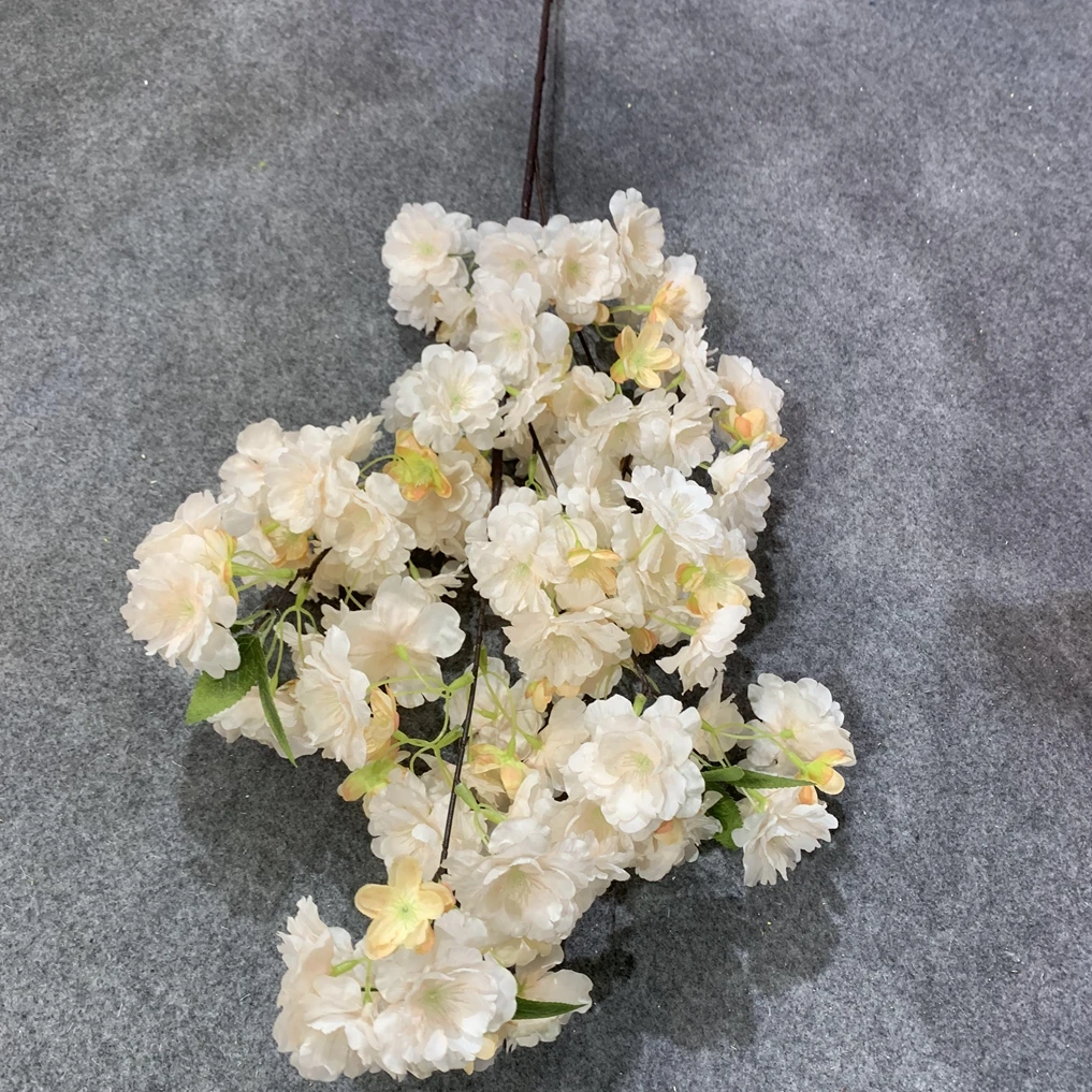 High Quality Silk Cherry Blossom Flower Artificial Cherry Blossom for Wedding Decor