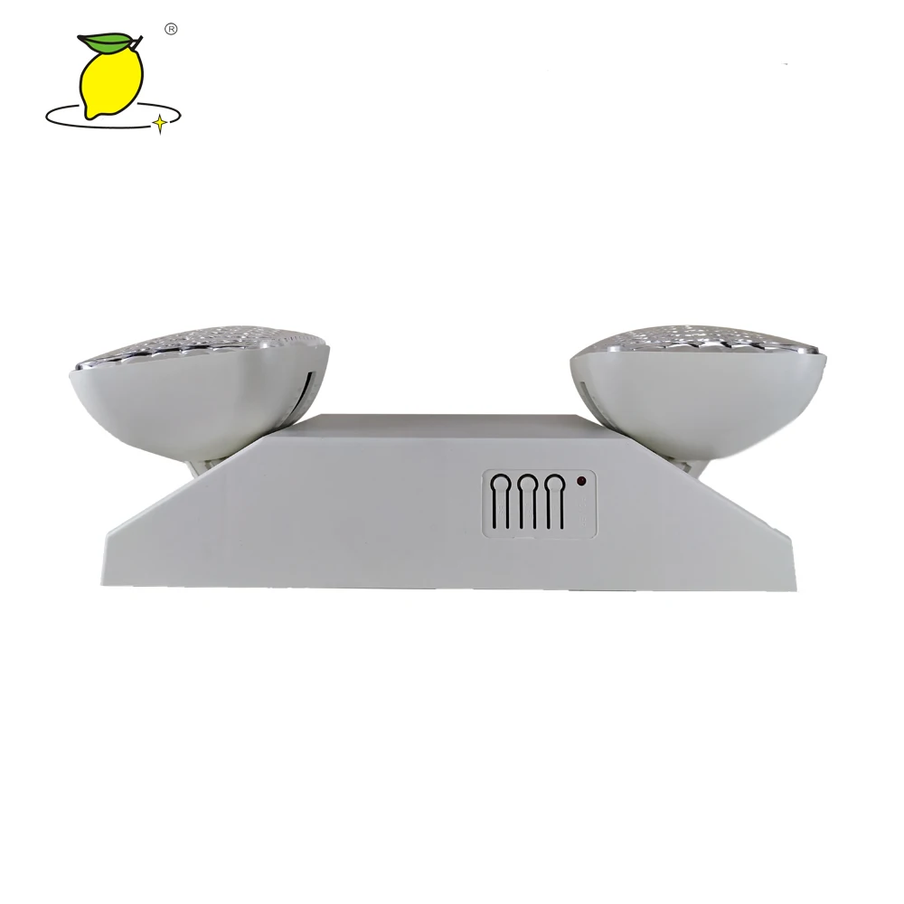 
LED rechargeable lamps ceiling mounted exit sign twin head emergency light 