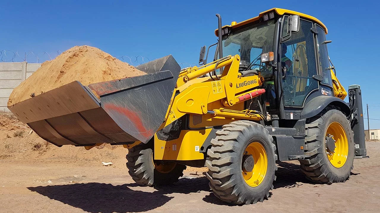 1CBM Bucket Backhoe Loader CLG777A with Top Tyres and Top Engine