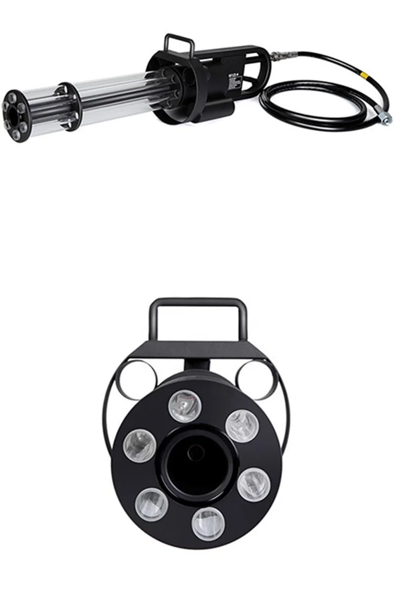 SP  Led Co2 Gatling Party Gun Handhold Gatling Co2 jet Machine for night club party and disco