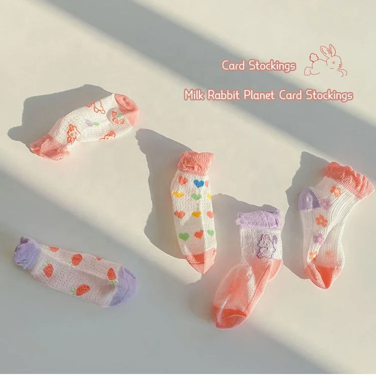 Hot Sale Summer Thin Flower Card Edge Girls Socks Cotton Children Ankle Socks Breathable  Boy Mesh Socks