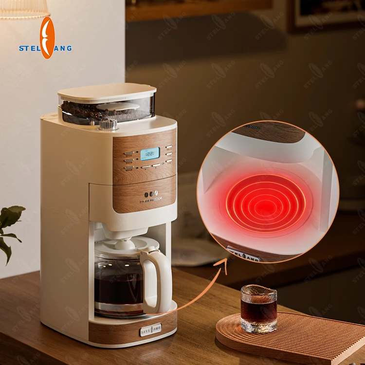 foshan electrical appliances cafeteras profesional maker grinding coffee powder coffee maschines