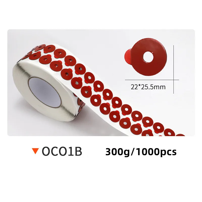 Red Eyeglasses Edging Anti Slip Glasses Double-Sided Adhesive Sticker Tape for Auto Edger Lens Processing