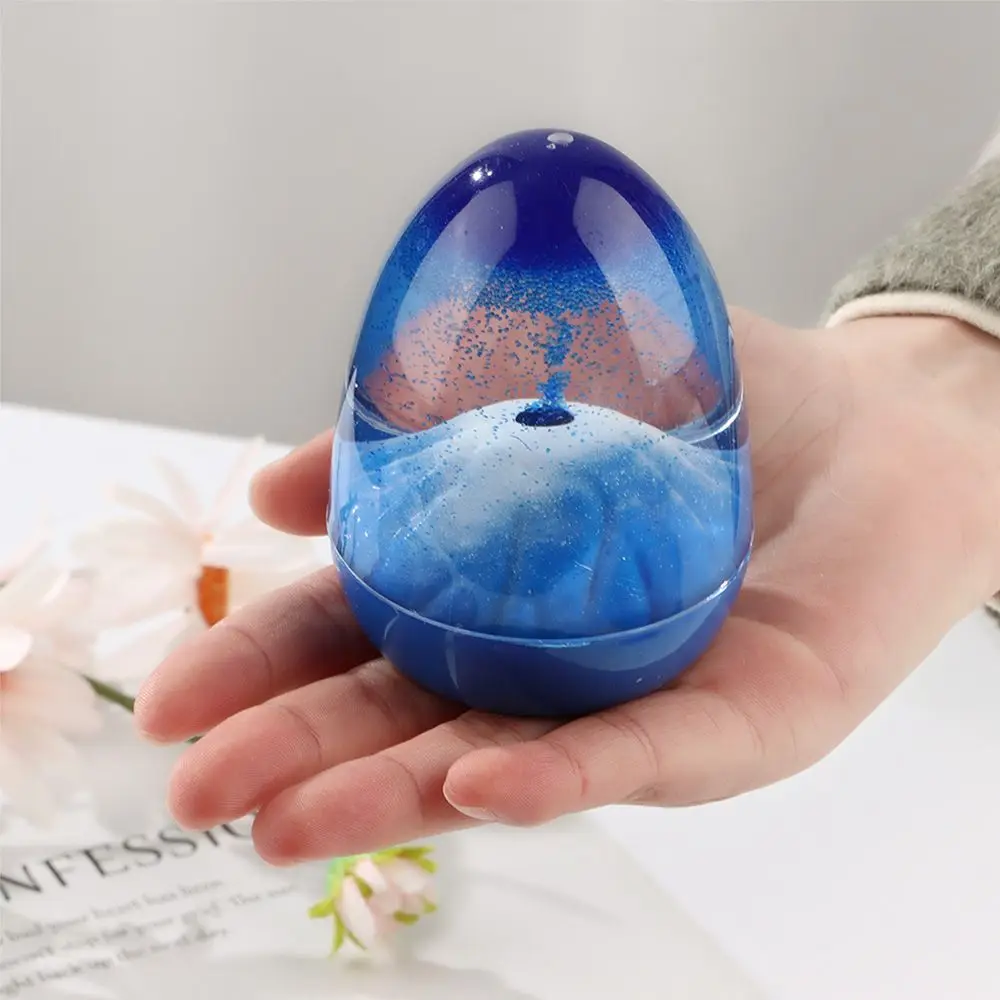 Домашний декор цвета жидкого масла быстрый песок таймер украшения для рукоделия подарки жидкий в форме яйца аксессуары дома свадьбы