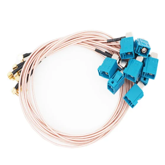 FAKRA B Female 90 degree angle with RG174 cable FAKRA B female RA