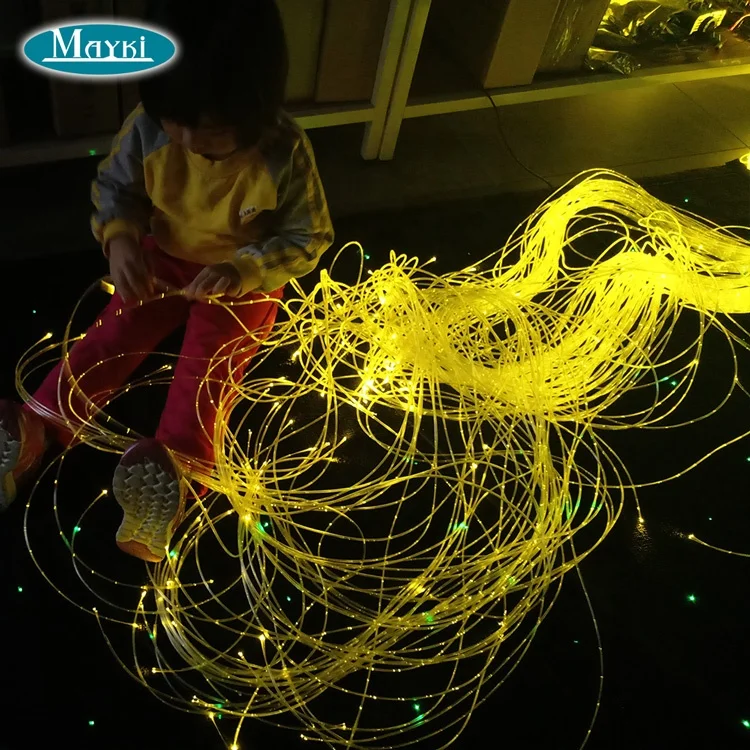 led fibre lights sensory optic fiber lighting kits with multi strand sparkle fiber optic side emitting