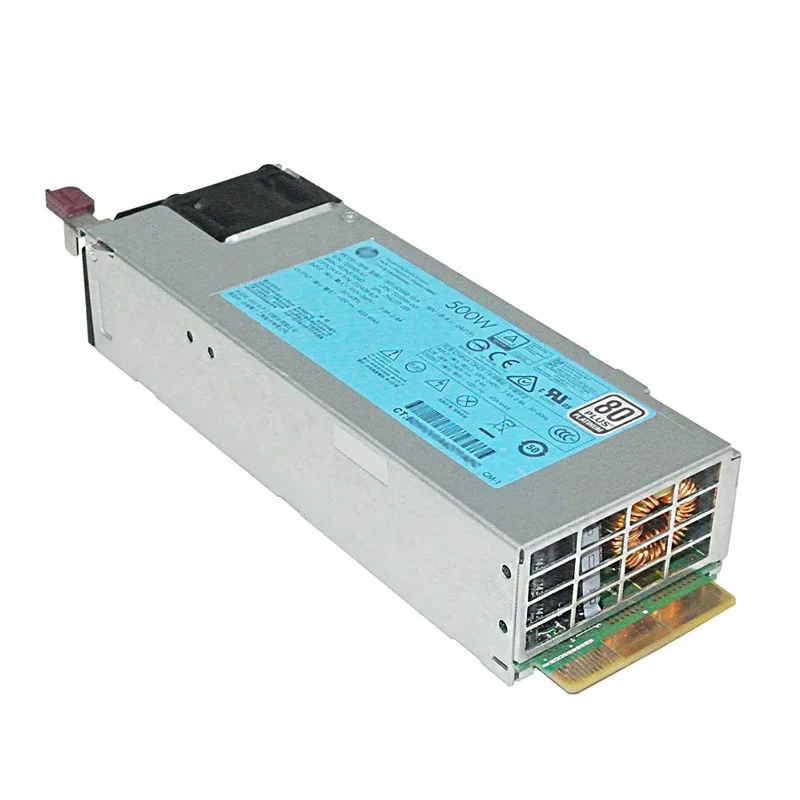  Блок питания с гибким слотом 500 Вт для HP Proliant DL360 DL380 Gen9 G9 Platinum PSU 720478-B21 754377-001