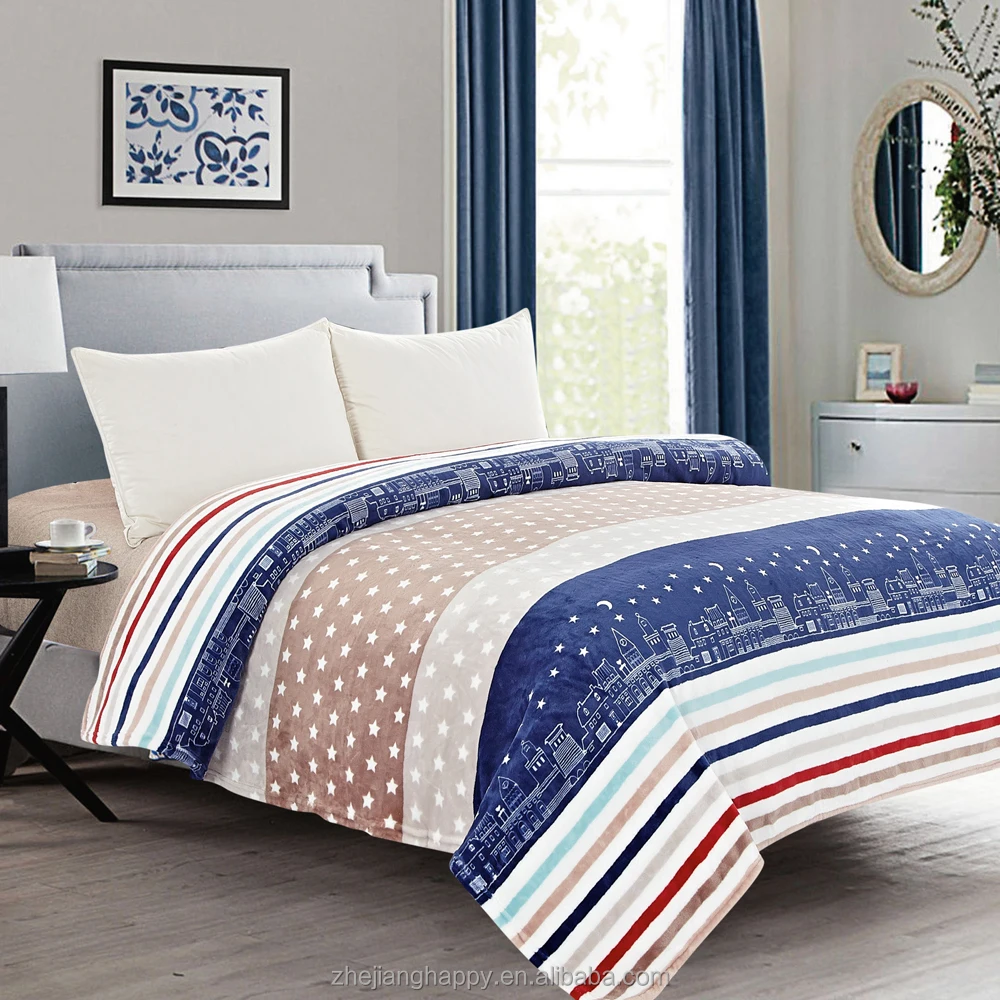 Custom Mink White Mexican Blanket Custom Printed Or Embossed Mink Blanket For Winter