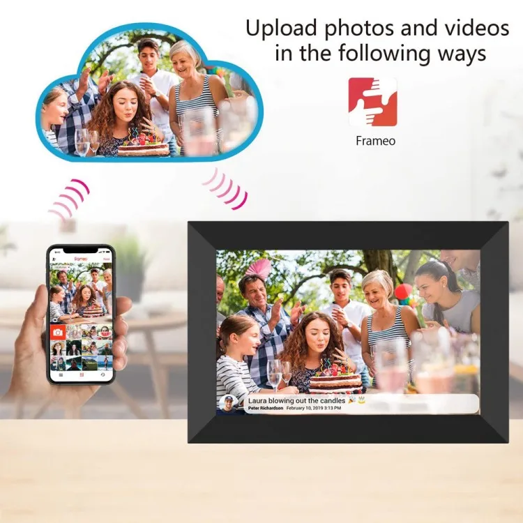 2023 new product the cheapest HD Wifi digital photo frame touch screen cloud photo frame