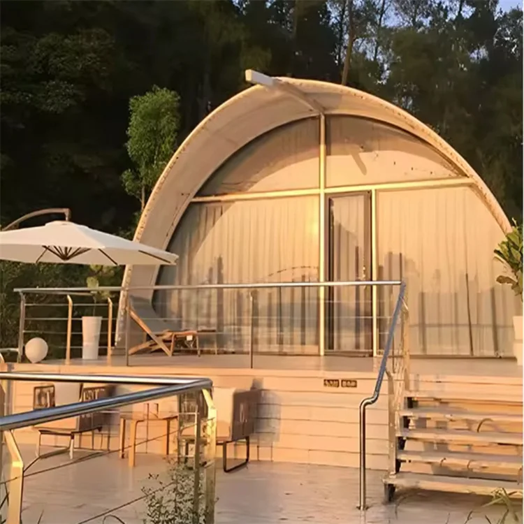 eurocamp comfortable wild 6x4m permanent resort outdoor waterproof use glamping glass door luxury hotel tents