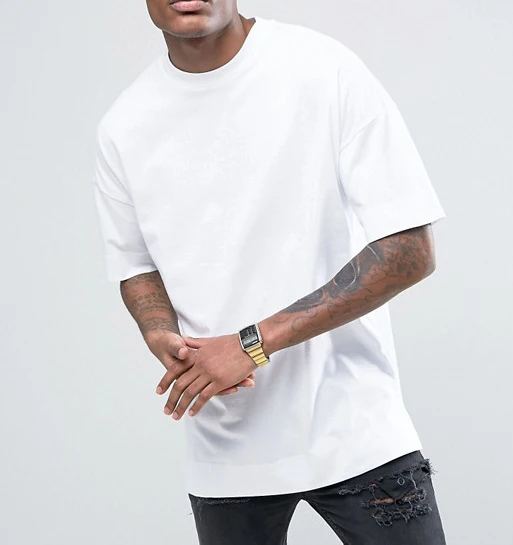 OEM Wholesale Plain Dropped Shoulder Tshirt Men Custom Own Logo Oversized Tshirt