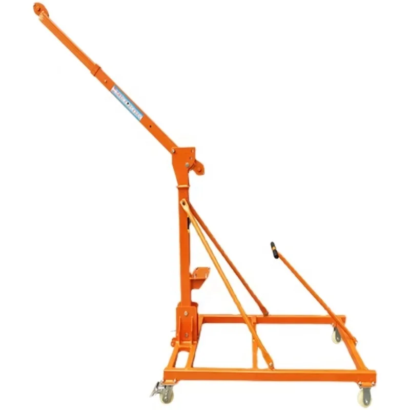 Newly Designed 500kg Mobile Portable Workshop Handling Crane Small Crane With Wheels