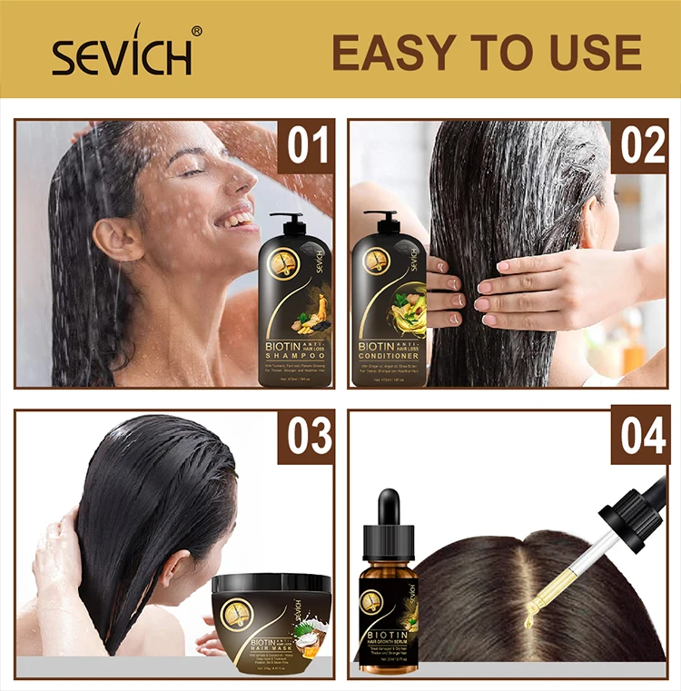 Anti Hair Loss Agent Shampoo And Conditioner Repair Damaged Biotin Shampoo And Conditioner For Hair Growth