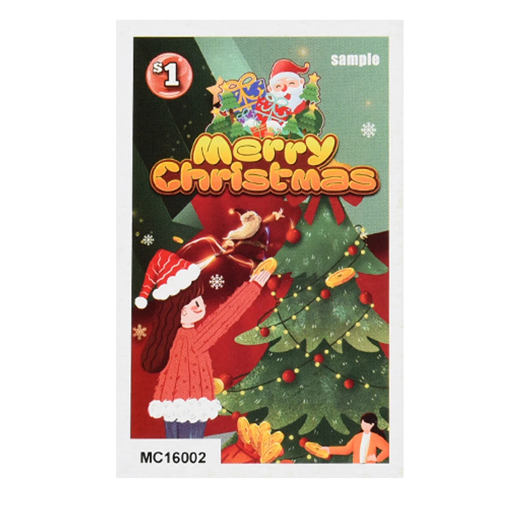 Factory price instant  peel off tickets one window round pull tabs gambling tickets and board