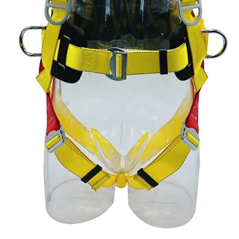 Fall Protection 5 Points Adjustable CE Climbing Safety Belt Safeti Har Strap Belay Industrial Full Body Safety Harness Belt