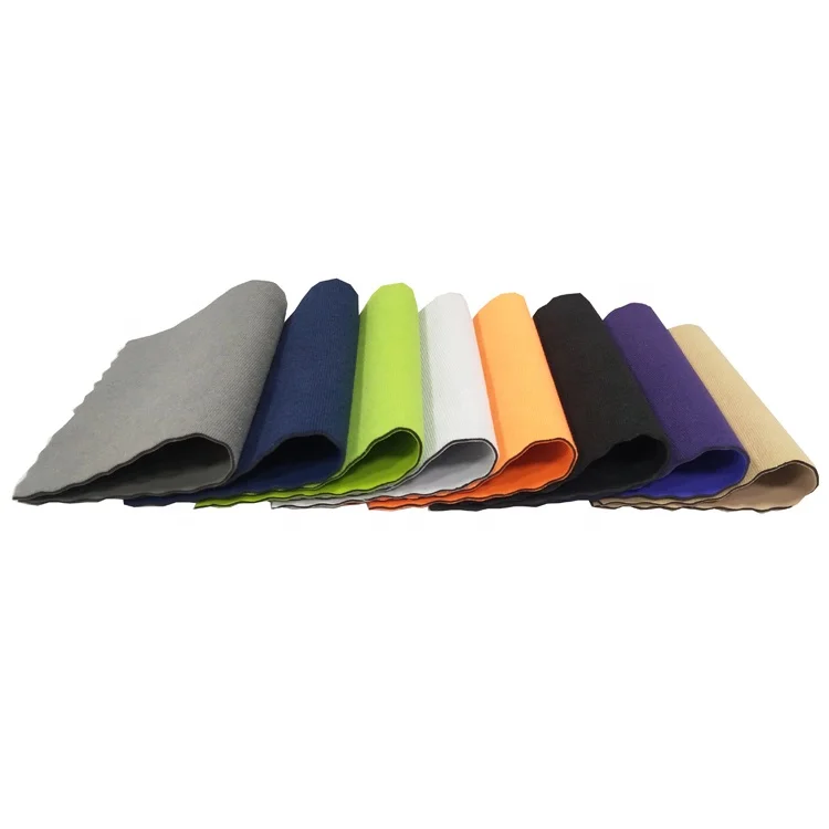 Wholesale High Performance Premium Thick Green Orange White Neoprene Velvet Fabric Rubber Sheet