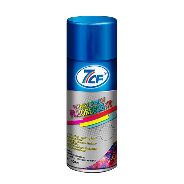 7CF Cheap Graffiti Colour Iridescent Spray Paint Acrylic Car Care Aerosol Fluorescent Spray Paint