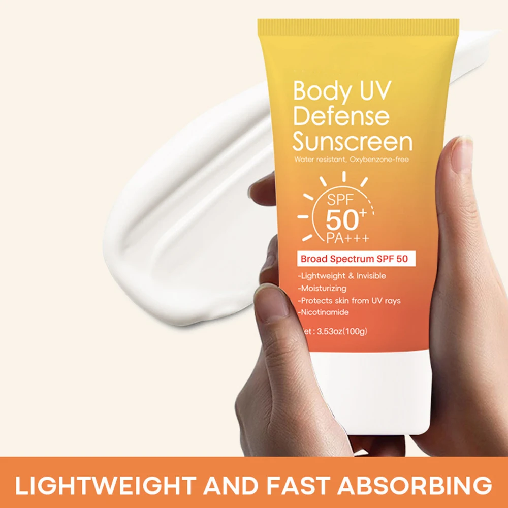Gluta Booster 100g Body UV Defense Sunscreen Cream Effective Sun Protection Non-Greasy Skin-Friendly Hyaluronic acid