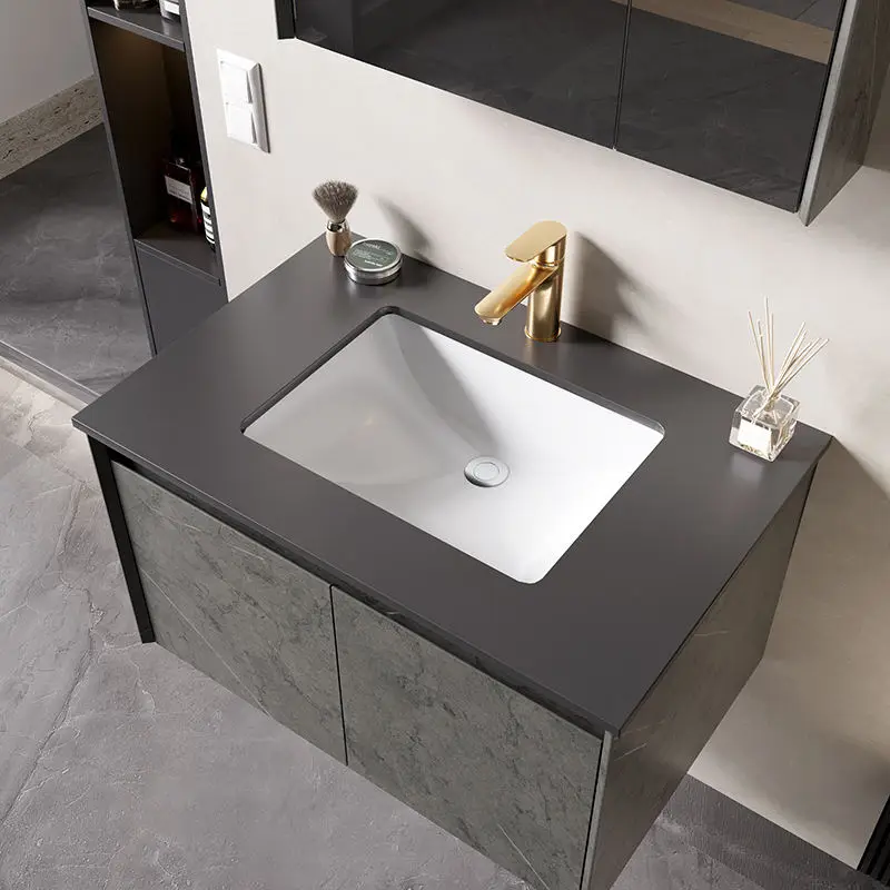 Luxury Floating Bathroom Vanity Supplier Mirror Cabinet Modern Wall Mounted Bathroom Vanity Set