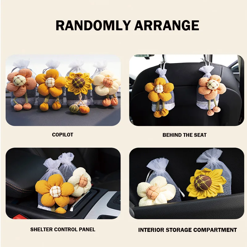 Customized Activated carbon formaldehyde removal cartoon flowers car carbon bag