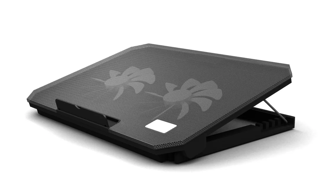 New Gaming Laptop Cooler TWO Fan Two USB Port Led RGB Lighting Notebook Stand for Laptop 12-17 inch base para Laptop cooling pad