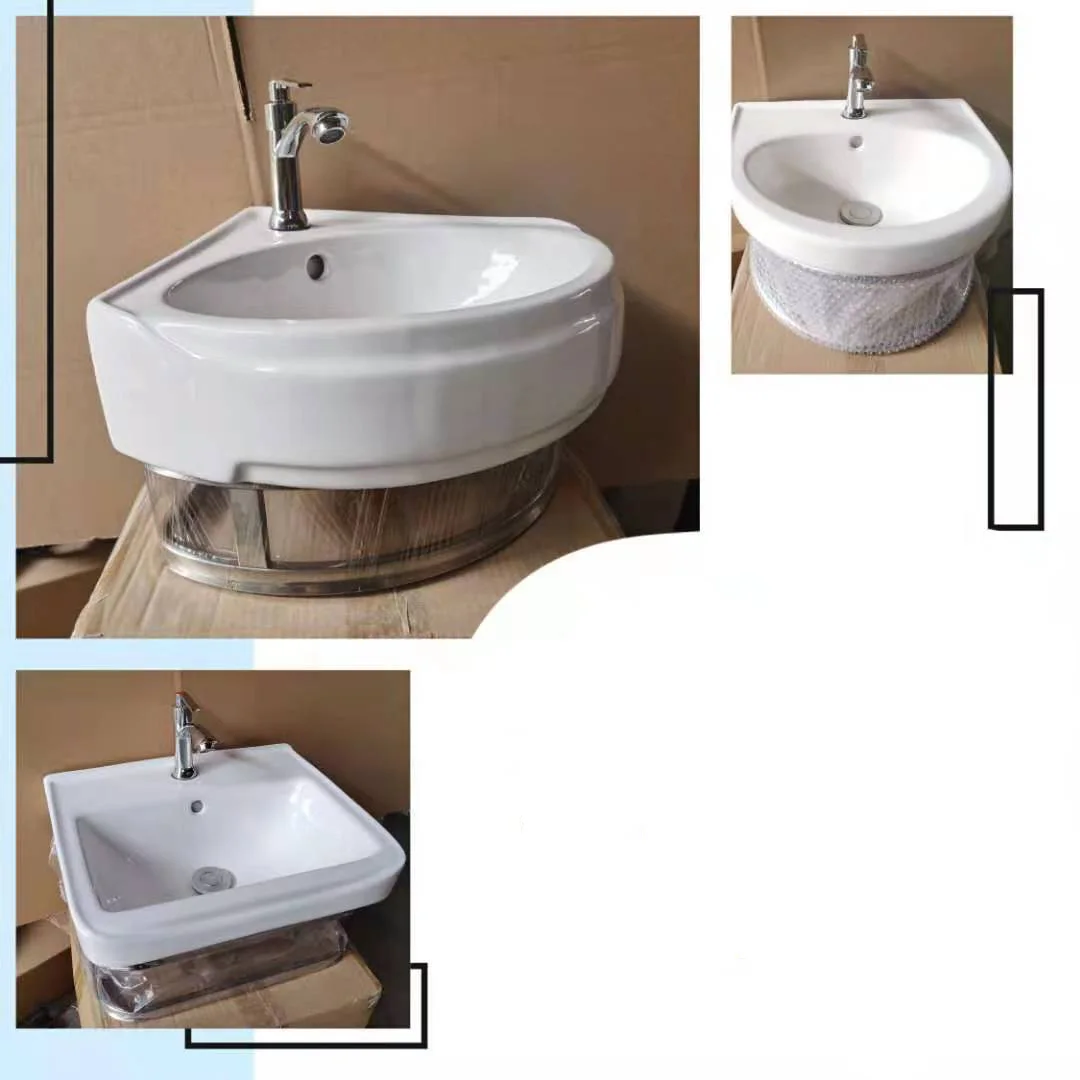 Toilet Simple Wash Basin Rental Room Wash Basin Set Ceramic  Bathroom Washbasin