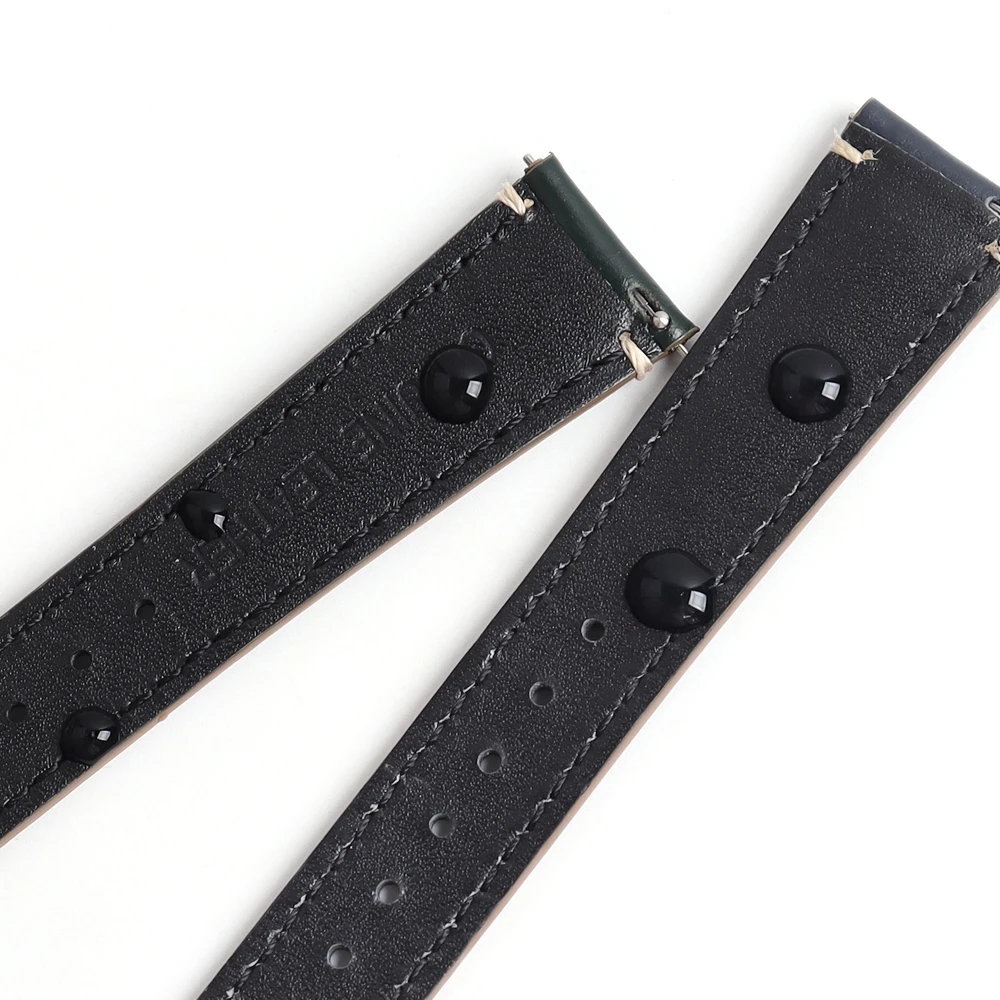 Watch Band Replacement Leather Straps Top Layer Vintage Luxury Genuine Cordovan Tapering Leather 20mm 22mm Opp Bag Breathable