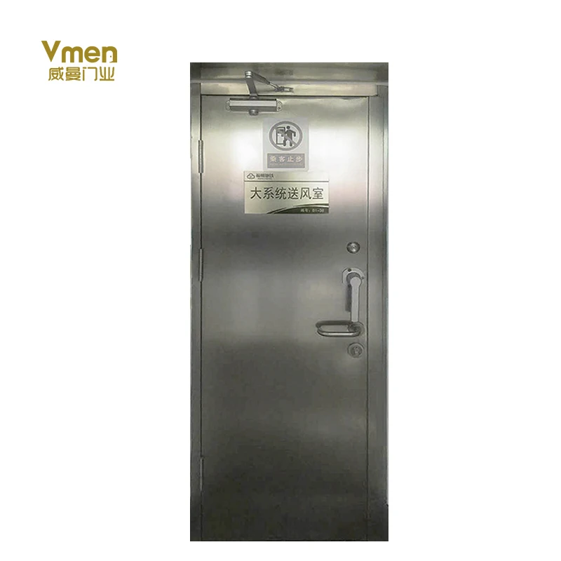 1.5h Emergency Fire Exit Fireproof Door Stainless Steel Fire Door