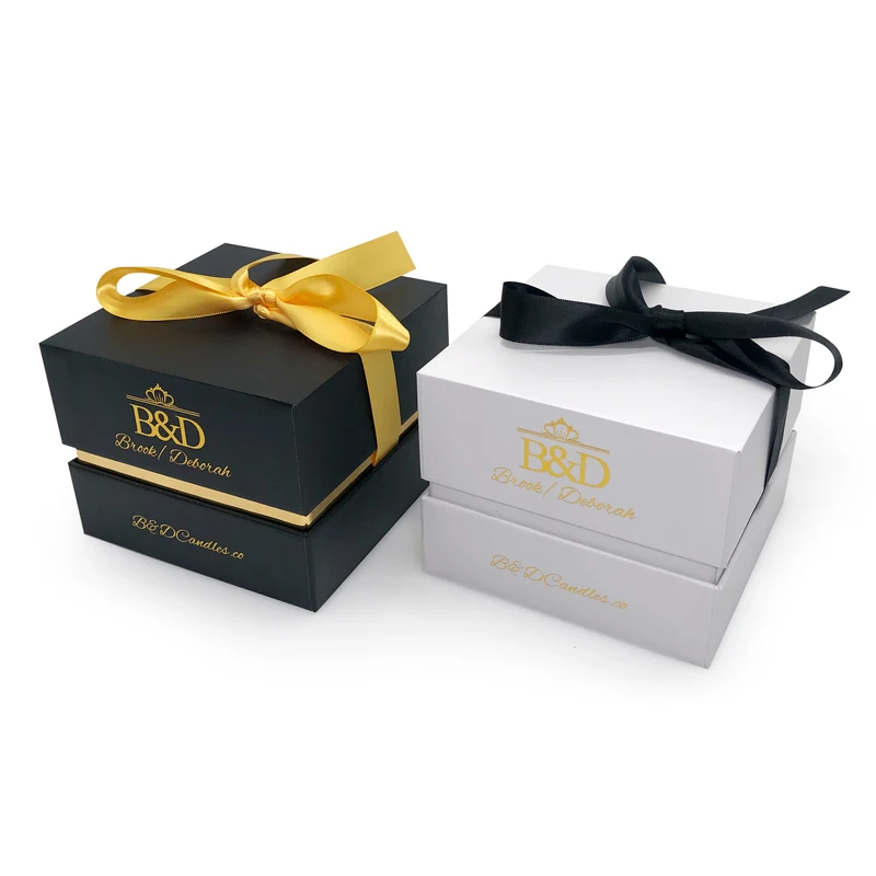 customized design luxury cardboard gift packaging candle jars and boxes,Printed custom Candle Box with lid