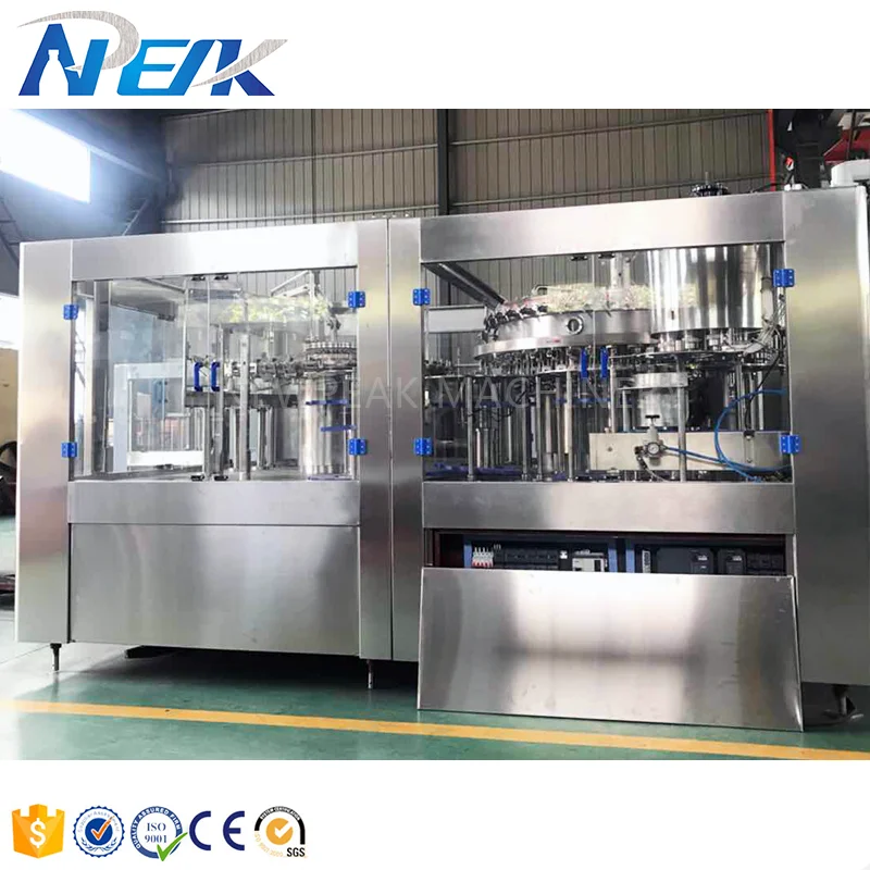 Automatic Gas Carbonated Drinks Sparkling Water Filling Capping Machine