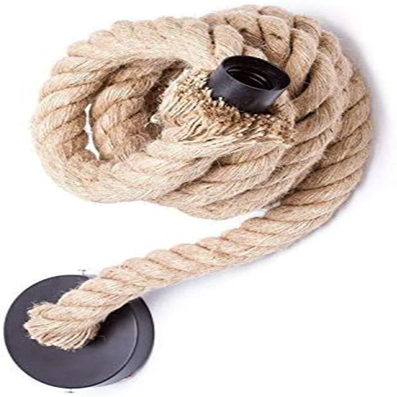 Vintage Jute Rope lampholders Edison bulb E27 Pendant lamp holder