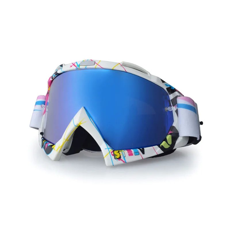 Motorcycle Goggles Anti UV Anti Fog ATV Dirt Bike Goggles Windproof Dustproof Anti Scratch Riding Glasses