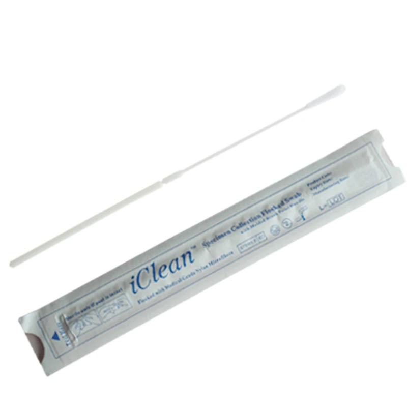 CM-FS913 sterile specimen collection nasopharyngeal nasal flocked swabs