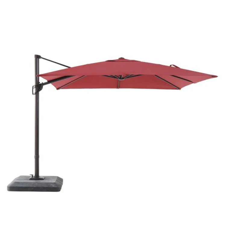 High Quality Hotel/villa Patio polyester Cantilever Umbrella Aluminium Frame Garden outdoor Parasol